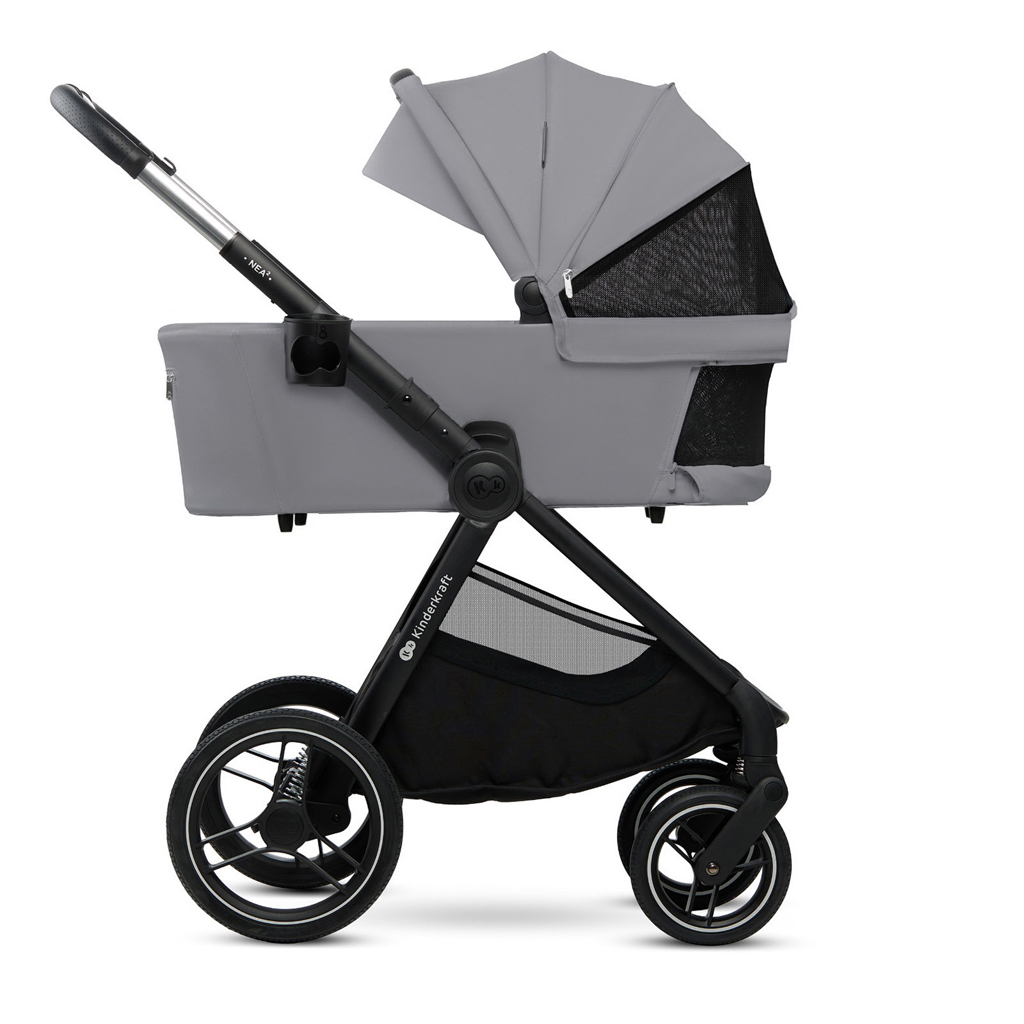 KINDERKRAFT Kombinált babakocsi Nea 2 2in1 Platinum Grey